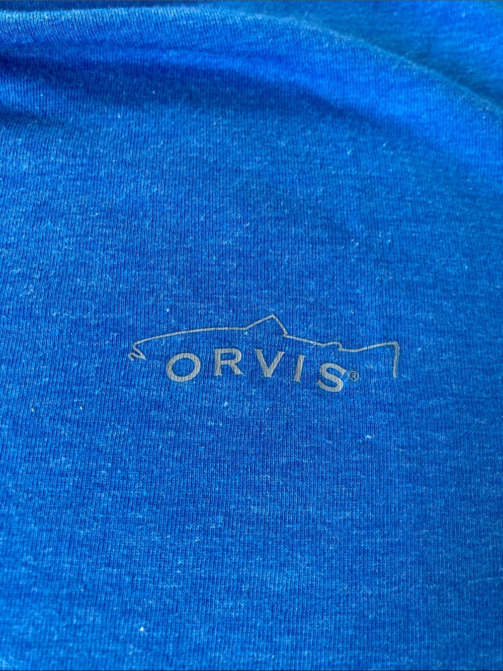 Orvis Men's Trout Bum Royal Blue Short Sleeve Crew Tee Large - Picture 3 of 8